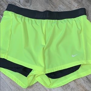 Neon Dri-Fit Nike shorts